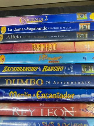 Lote Películas Disney DVD (Español)