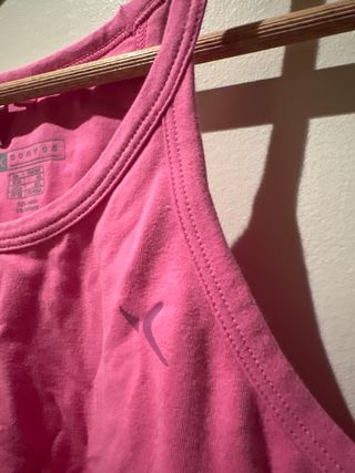 Camiseta tirantes básica rosa