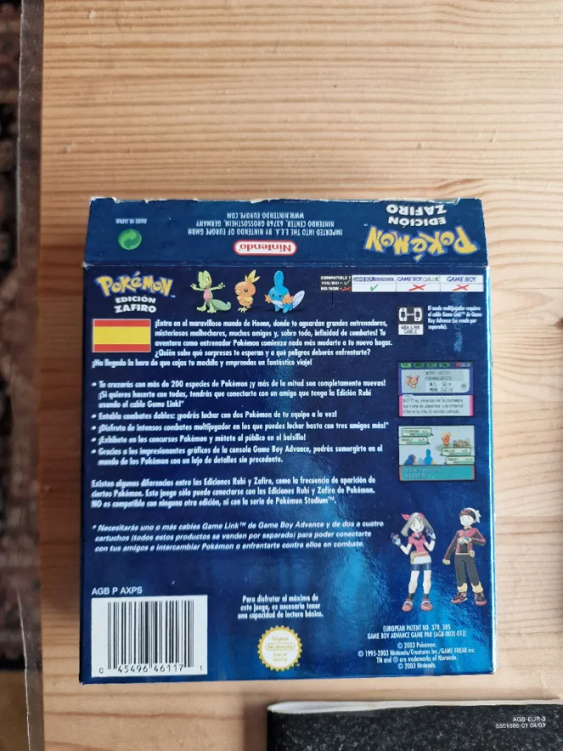 Pokémon Zafiro Game Boy Advance afbeelding 2