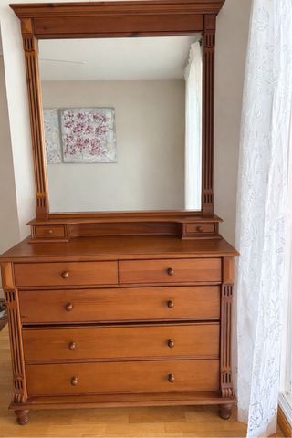 Muebles de dormitorio de madera maciza