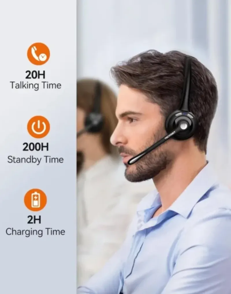 Auriculares TeckNet Inalámbricos Bluetooth Negro afbeelding 2