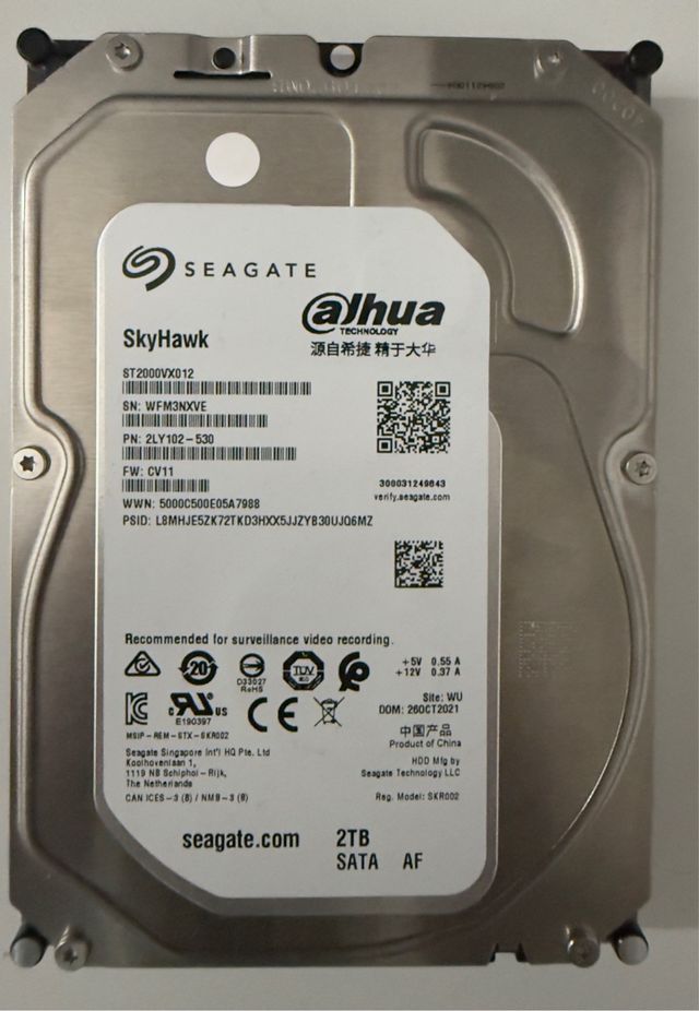 Disco Duro Seagate SkyHawk 2TB