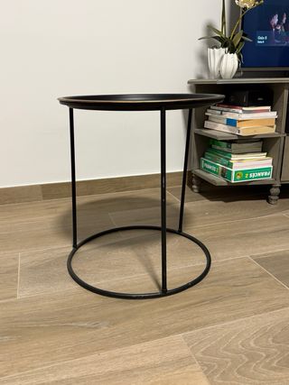 Tavolino ausiliario industriale nero