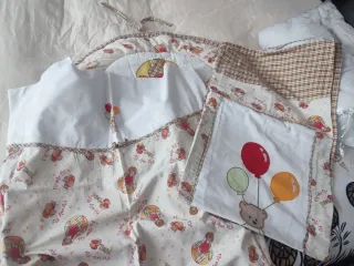 Paracolpi, 2 copripiumini e imbottitura lettino