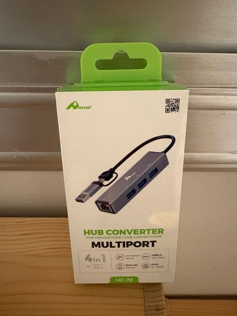 Convertidor Hub 4 en 1 Aome USB-C