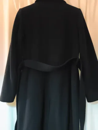 Abrigo largo Marca Caroll T38 negro doble boton