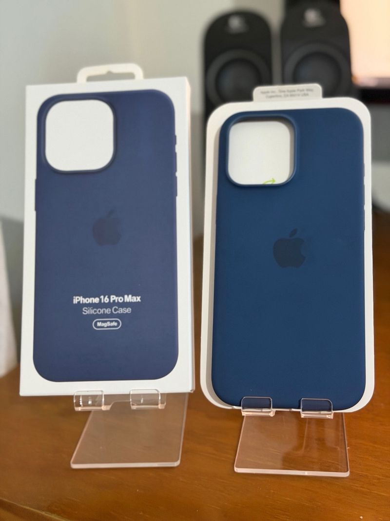 Funda de silicona para iPhone 16 Pro Max Denim