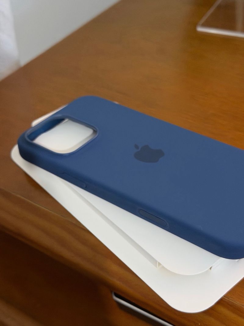 Funda de silicona para iPhone 16 Pro Max Denim afbeelding 4