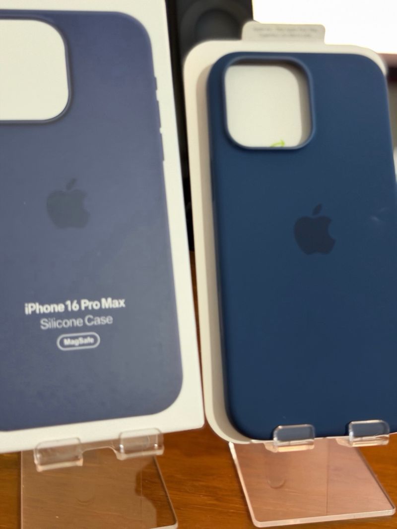 Funda de silicona para iPhone 16 Pro Max Denim afbeelding 2