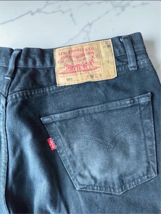 Jeans Levi'501, colore nero Washed, W36 L36