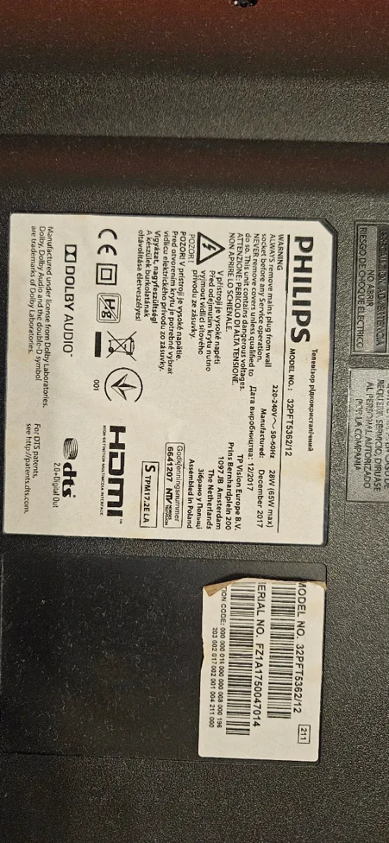 Televisor Philips Negro 32 pulgadas afbeelding 7