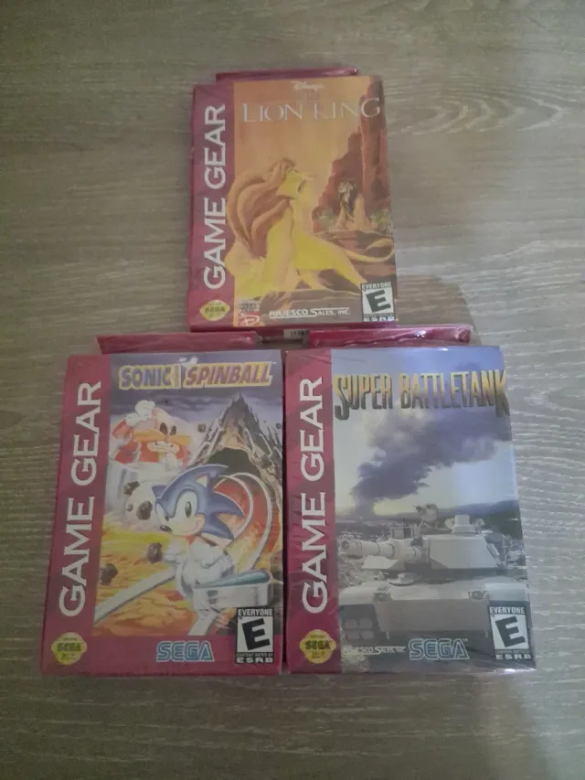 Lote 3 Juegos Game Gear Precintados