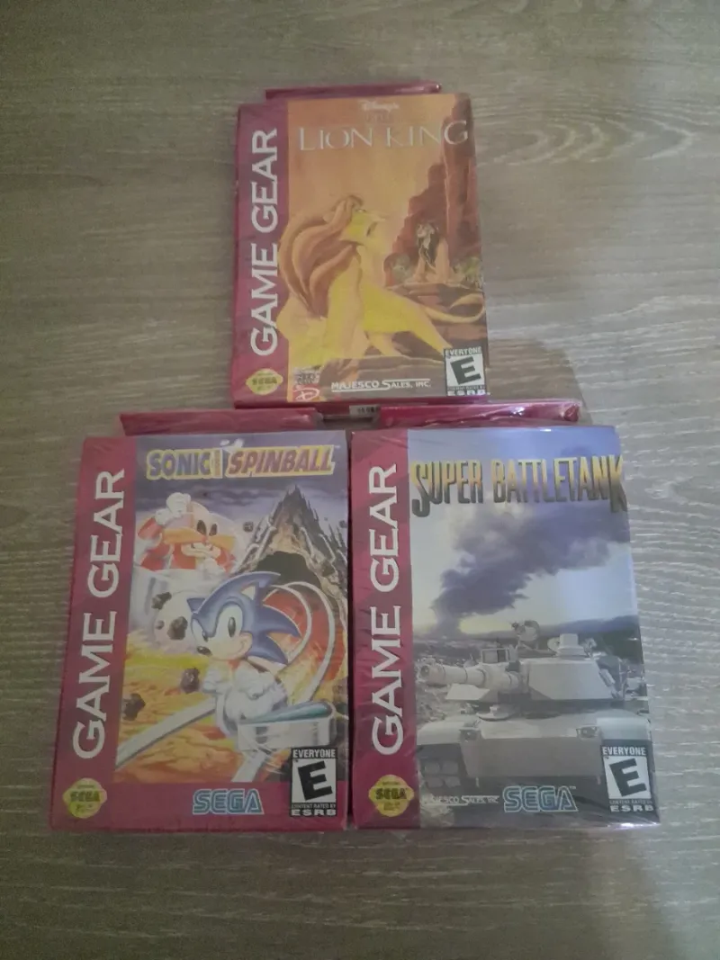 Lote 3 Juegos Game Gear Precintados