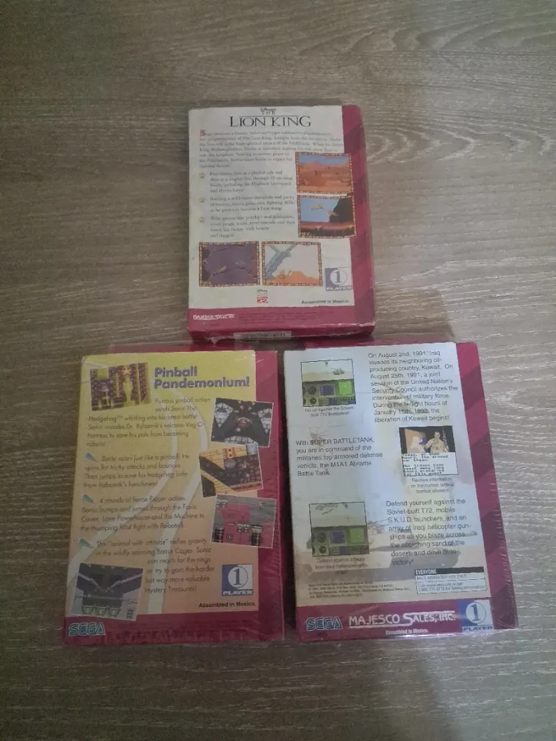 Lote 3 Juegos Game Gear Precintados afbeelding 2