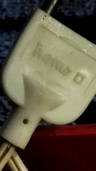 Lampada Joe Colombo Kartell Vintage Rosso Bianco