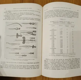 Transfusión de sangre. Libro medico antiguo 1953
