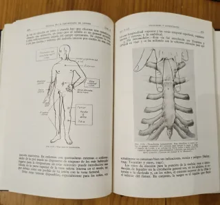 Transfusión de sangre. Libro medico antiguo 1953