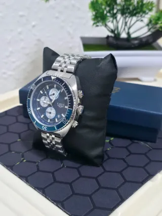 Reloj LIGE Hombre Azul y Plateado