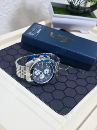 Reloj LIGE Hombre Azul y Plateado