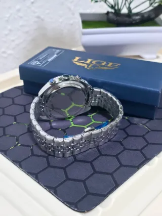 Reloj LIGE Hombre Azul y Plateado