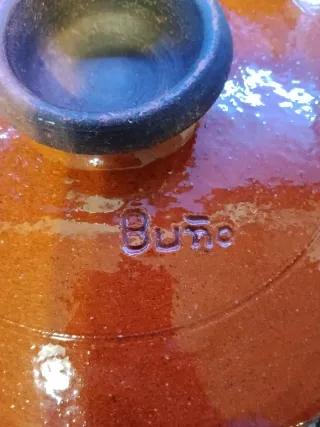 Plato de barro de Buño artesanal