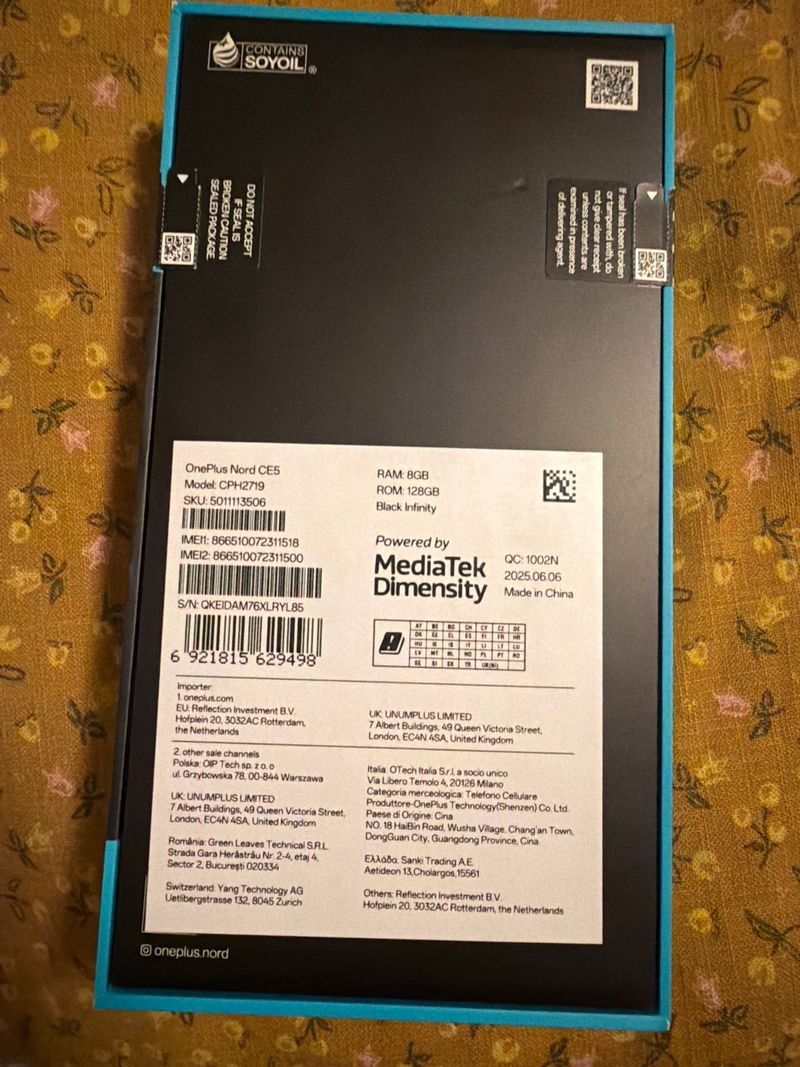 OnePlus Nord CE5 128GB Negro