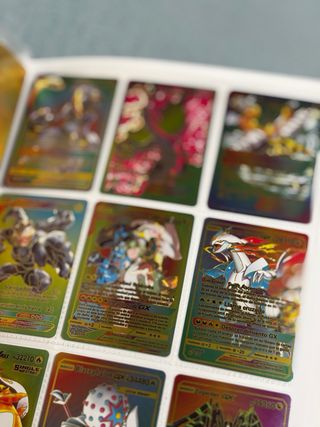 Álbum Pokémon + Cartas Réplicas Metálicas