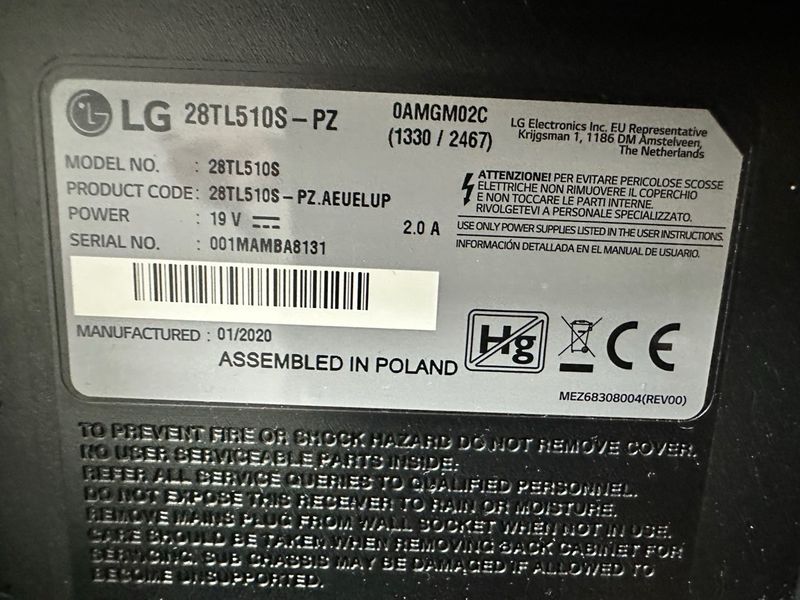 TV LG 28 Smart TV afbeelding 2