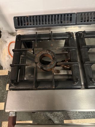 Cocina industrial 2 fuegos + plancha