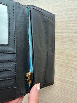 Cartera TOUS Kaos Icon Beige y Negra Vintage