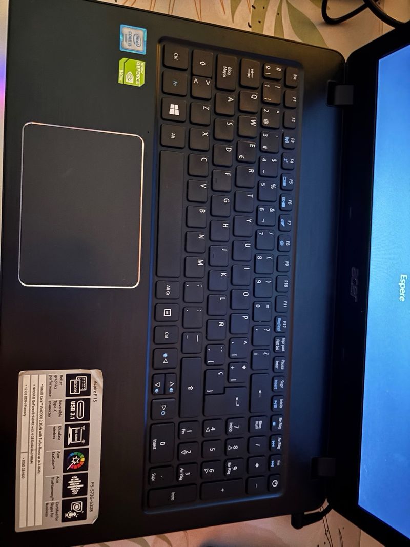 Portátil Acer Negro afbeelding 2