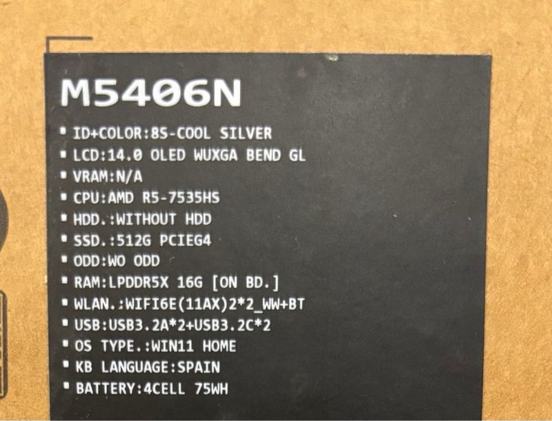 Asus Vivobook 14s M5406N Gris/Plata afbeelding 3
