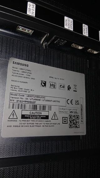 Samsung Smart TV 65 4K UHD UE65TU7095