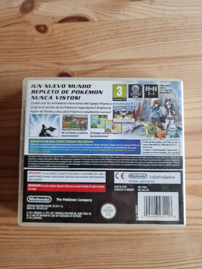 Pokemon Edición Blanca Nintendo DS afbeelding 2