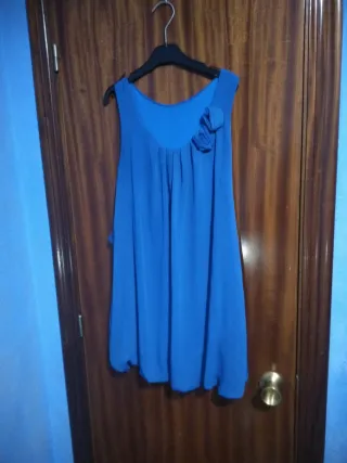 Vestido de verano azul talla S