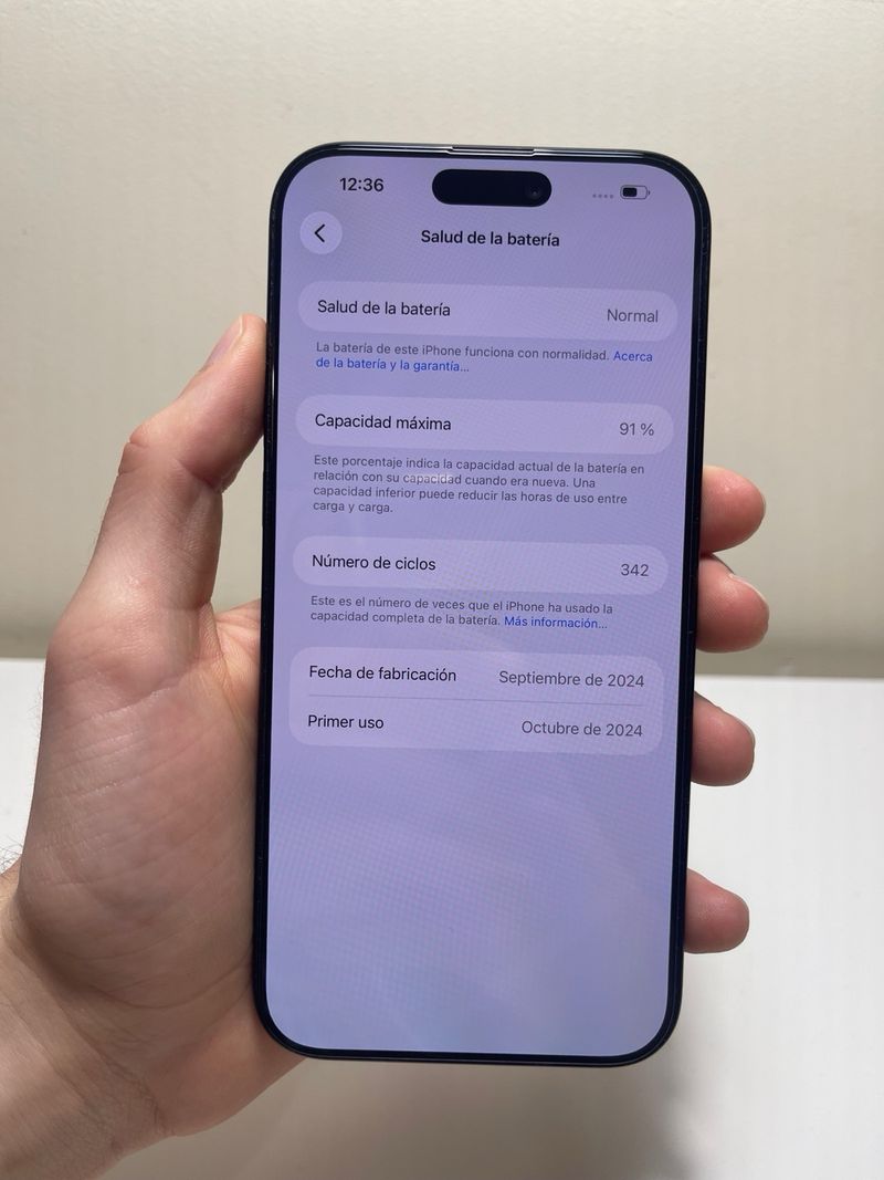 ¡¡NEGOCIABLE!! iPhone 16 Pro Max 256GB 91% afbeelding 9