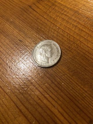 Franco Suizo 20 céntimos 1963