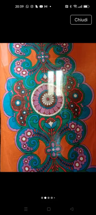 Tenda vintage stile hippie multicolore