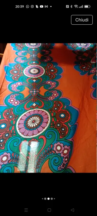 Tenda vintage stile hippie multicolore