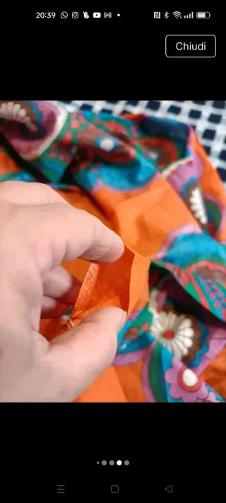 Tenda vintage stile hippie multicolore