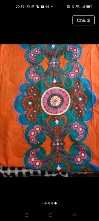 Tenda vintage stile hippie multicolore