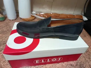 Mocasines ante azul nuevos Talla 40