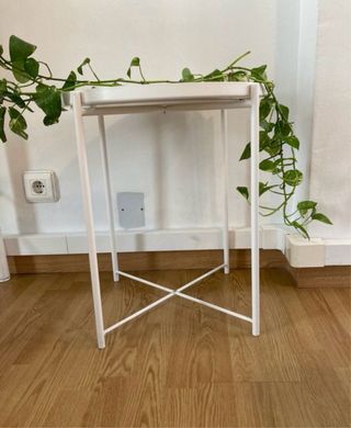 Mesa auxiliar redonda blanca Ikea Gladom