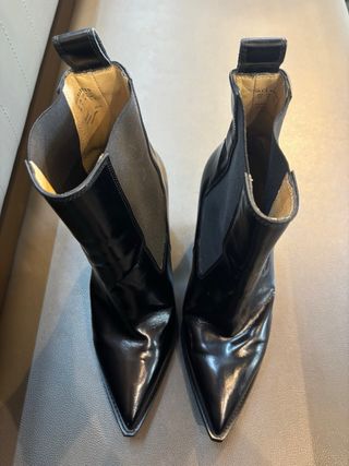 Stivali All Saints neri tacco largo