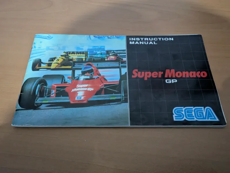 Manual Super Monaco GP – Sega Mega Drive  Original