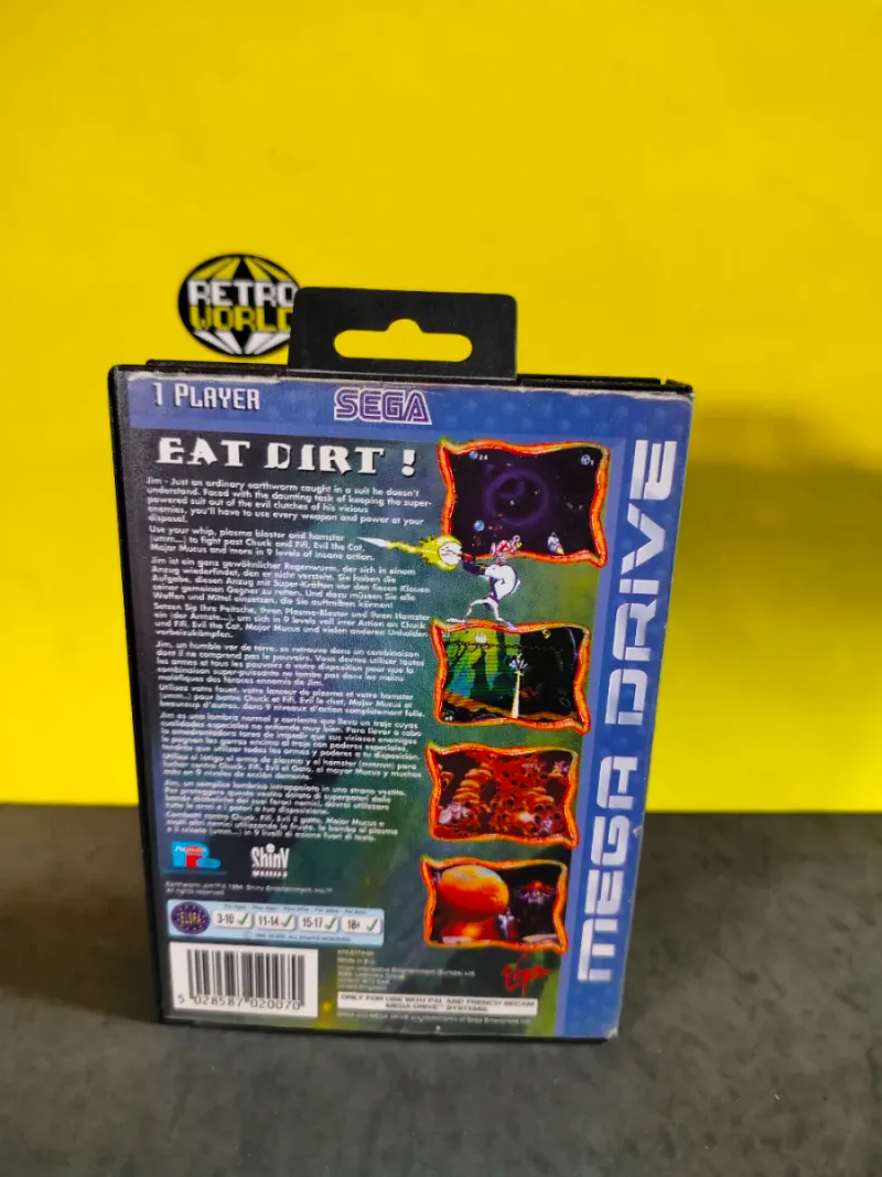 Earthworm Jim Mega Drive Sega afbeelding 4