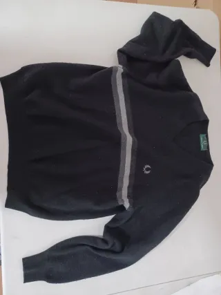 Jersey Fred Perry Negro Rayas V