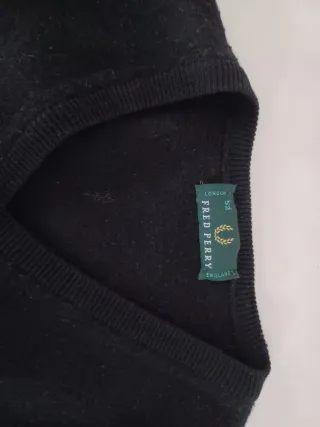 Jersey Fred Perry Negro Rayas V