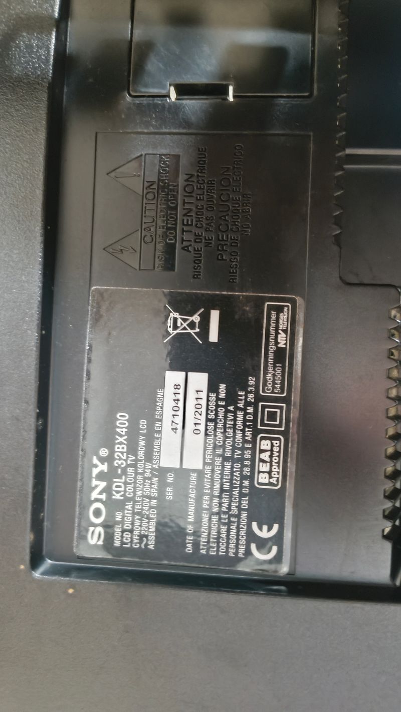 Placa principal TV Sony KDL-32BX400 afbeelding 4