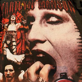 Camiseta Marilyn Manson Bootleg Tees Negra